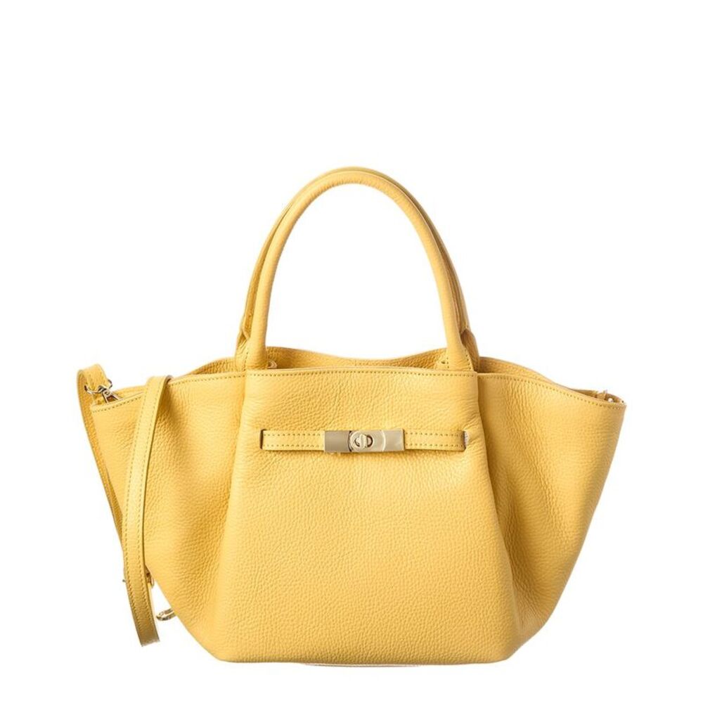 Italian Leather Top Handle Tote